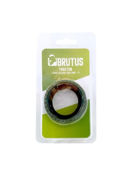 Pierścień erekcyjny Tractor Liquid Silicone Cock Ring Black M Brutus