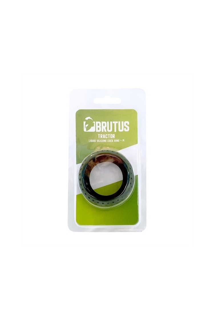 Pierścień erekcyjny Tractor Liquid Silicone Cock Ring Black M Brutus