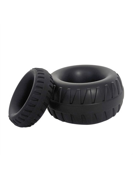 Pierścień erekcyjny Tractor Liquid Silicone Cock Ring Black M Brutus