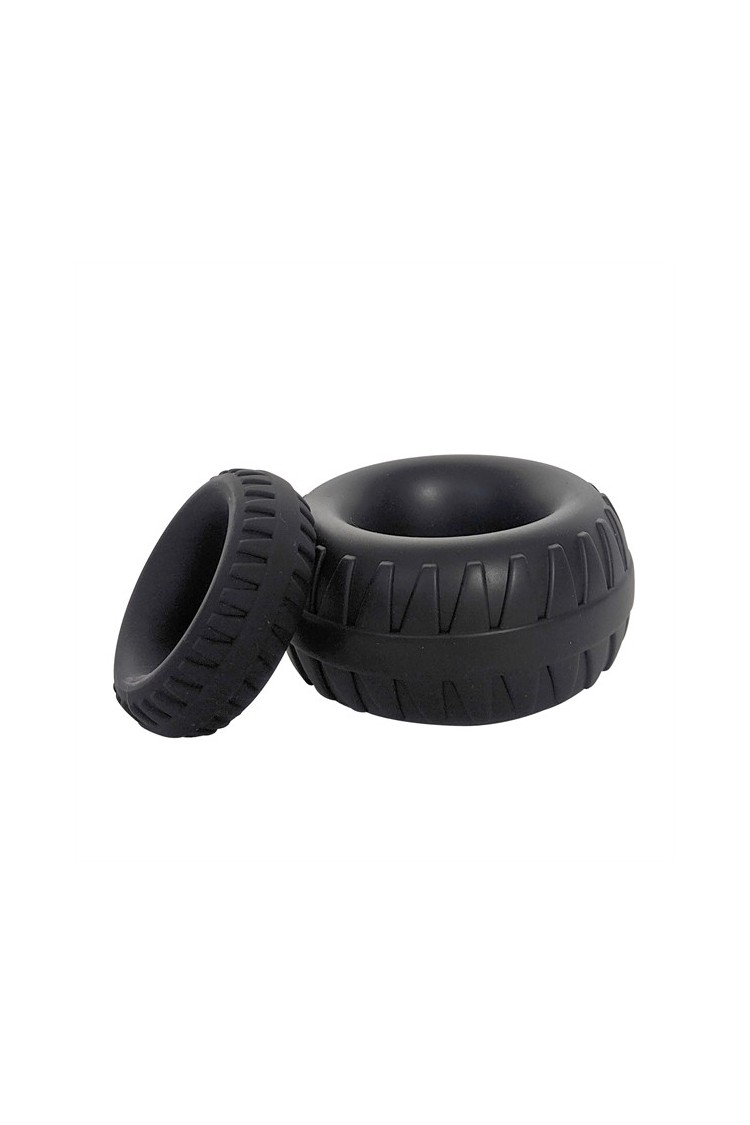 Pierścień erekcyjny Tractor Liquid Silicone Cock Ring Black M Brutus