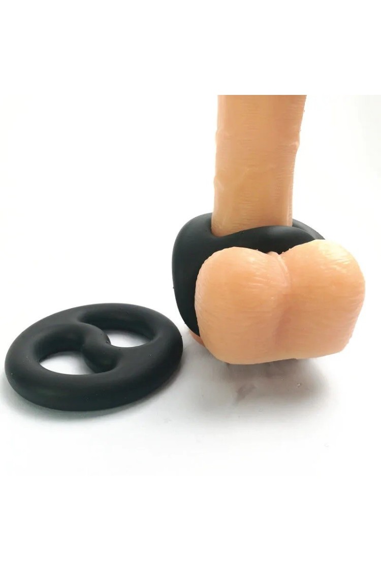Pierścień erekcyjny Yin-Yang Cock And Ball Duo Ring Brutus