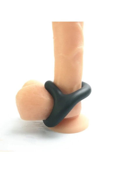Pierścień erekcyjny Yin-Yang Cock And Ball Duo Ring Brutus
