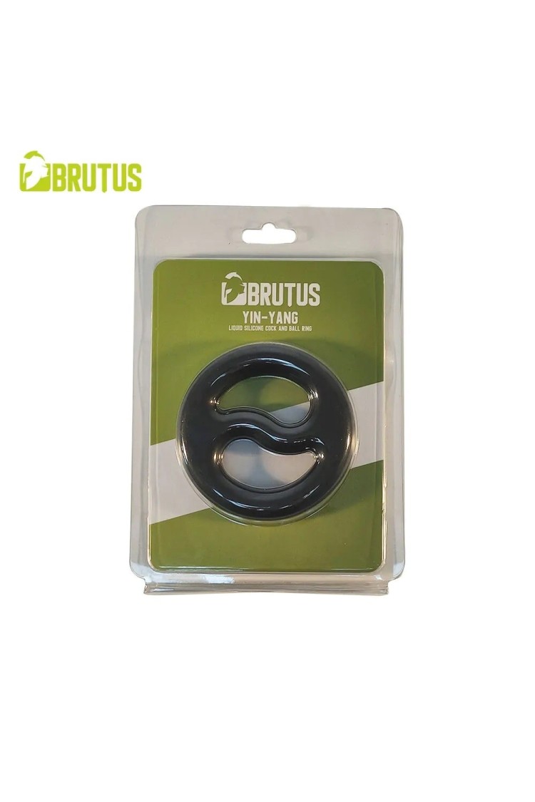 Pierścień erekcyjny Yin-Yang Cock And Ball Duo Ring Brutus