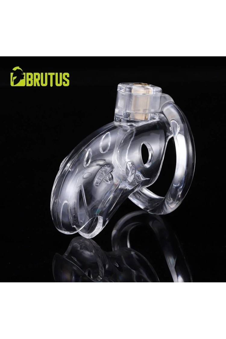 Pas cnoty Shark Cage Chastity Cage Clear Brutus
