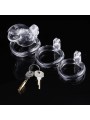 Pas cnoty Shark Cage Chastity Cage Clear Brutus