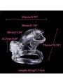 Pas cnoty Shark Cage Chastity Cage Clear Brutus