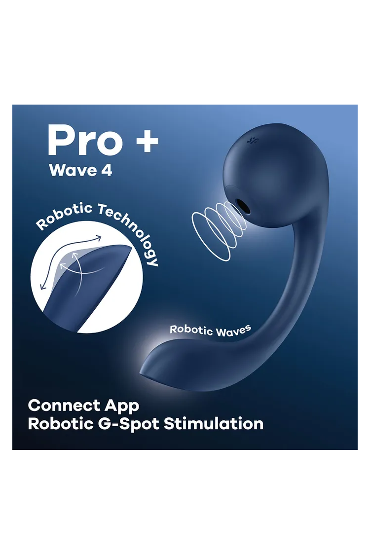 Wibrator Pro+ Wave 4 Connect App Dark Blue Satisfyer