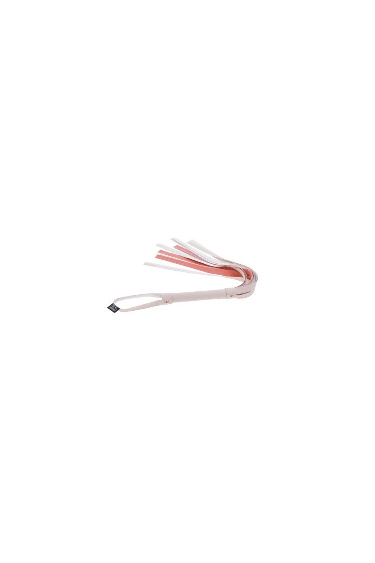 S&M Peaches ‘N Creame Stripe Flogger Cream & Orange Sportsheets