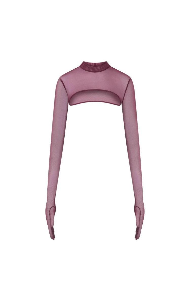 Vivien Burgundy Top Xs/S Promees
