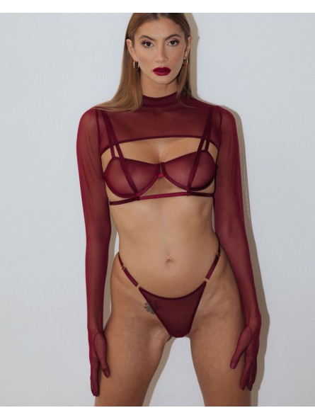 Ginny Burgundy Stringi L/Xl Promees