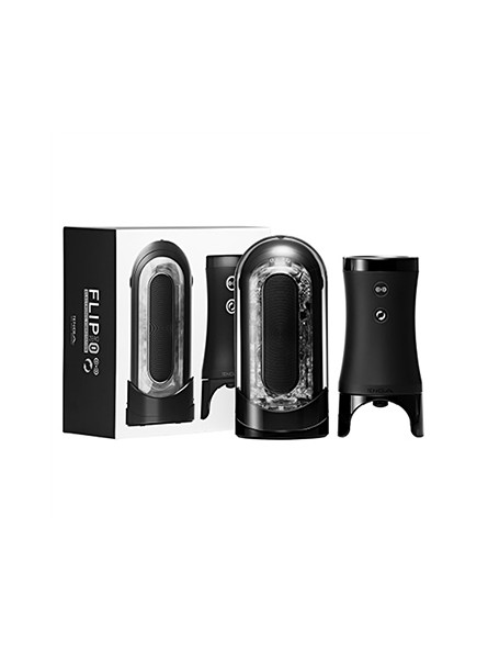 Masturbator Flip Zero Evr Electronic Vibrotation Black Tenga