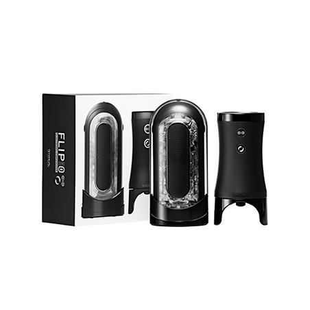 Masturbator Flip Zero Evr Electronic Vibrotation Black Tenga