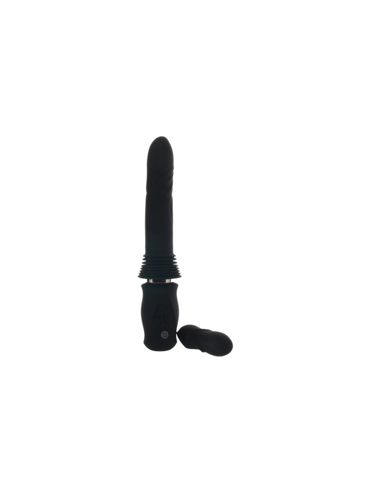 Wibrator Ff Series Ultimate Silicone Thruster Black Pipedream