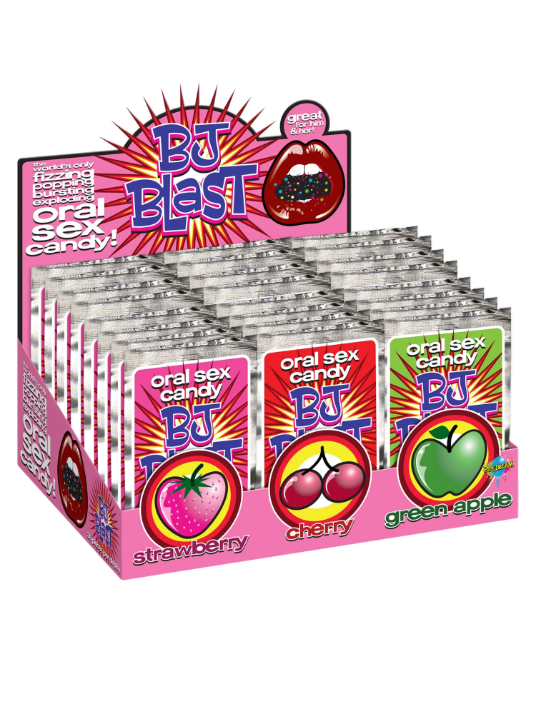 Cukierki Oralne Bj Blast Strawberry / Cherry / Green Apple 36Pcs Pipedream