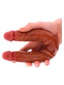 Podwójne Dildo Toyjoy Get Real Silicone Foreskin Double Dong 35Cm TOYJOY