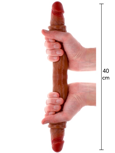 Podwójne Dildo Toyjoy Get Real Silicone Foreskin Double Dong 40Cm TOYJOY