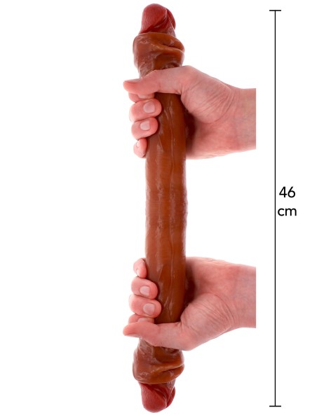 Podwójne Dildo Toyjoy Get Real Silicone Foreskin Double Dong 46Cm TOYJOY