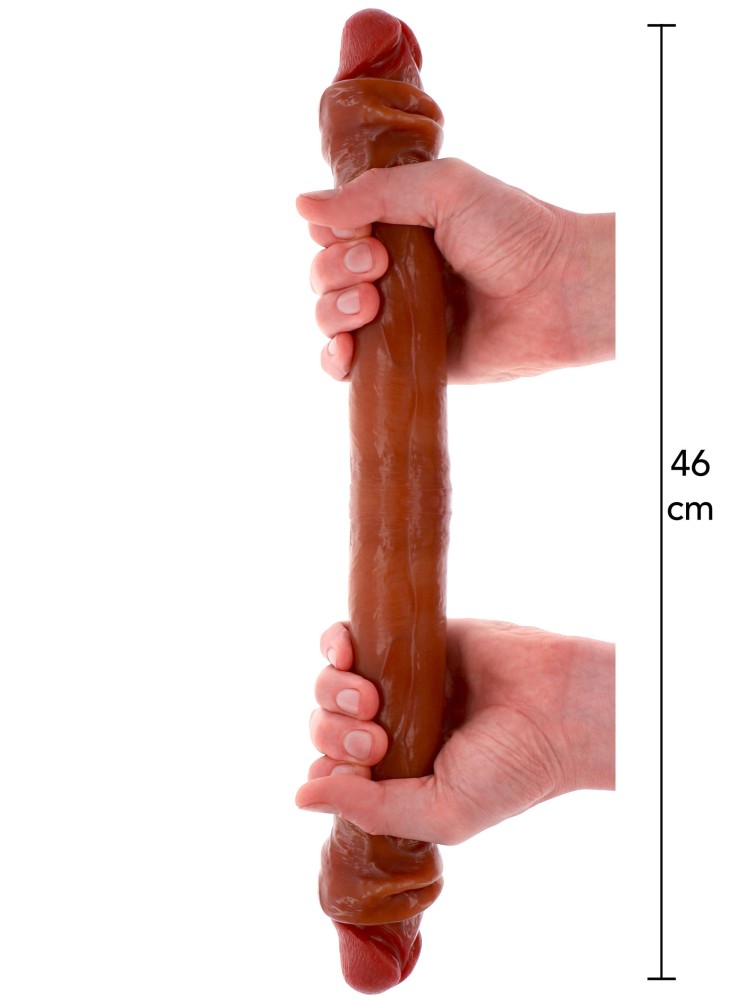 Podwójne Dildo Toyjoy Get Real Silicone Foreskin Double Dong 46Cm TOYJOY
