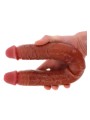 Podwójne Dildo Toyjoy Get Real Silicone Foreskin Double Dong 46Cm TOYJOY