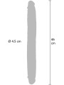 Podwójne Dildo Toyjoy Get Real Silicone Foreskin Double Dong 46Cm TOYJOY