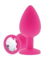 Korek Analny Toyjoy Anal Play Diamond Booty Jewel Medium Pink TOYJOY