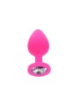 Korek Analny Toyjoy Anal Play Diamond Booty Jewel Medium Pink TOYJOY