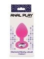 Korek Analny Toyjoy Anal Play Diamond Booty Jewel Medium Pink TOYJOY