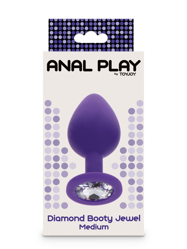 Korek Analny Toyjoy Anal Play Diamond Booty Jewel Medium Purple TOYJOY