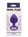 Korek Analny Toyjoy Anal Play Diamond Booty Jewel Medium Purple TOYJOY