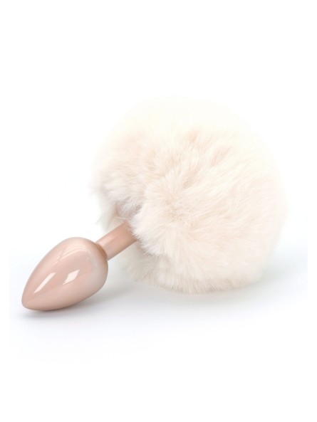 Korek Analny Toyjoy Happiness Enchanting Bunnytail Buttplug White TOYJOY