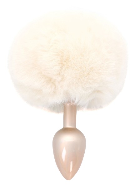 Korek Analny Toyjoy Happiness Enchanting Bunnytail Buttplug White TOYJOY