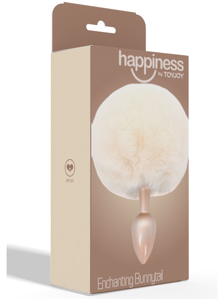 Korek Analny Toyjoy Happiness Enchanting Bunnytail Buttplug White TOYJOY