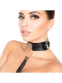 Obróżka Z Chwostem Teasing Tassel Collar Black/Gold Kinky Diva