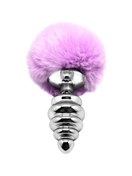 Korek Analny Z Ogonkiem Metal Anal Fluffy Twist Plug Lila L Alive