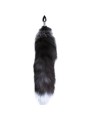 Korek Analny Lisi Ogon Black & White Fox Tail S Alive