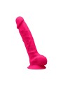 Dildo Z Przyssawką 24 Cm Model 1 9" Fuchsia Silexd