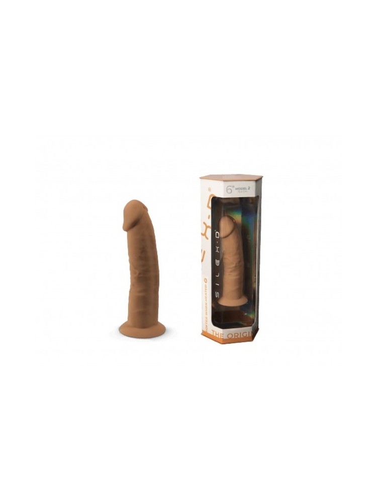 Silikonowe Dildo 15Cm Model 2 6" Carmel Silexd