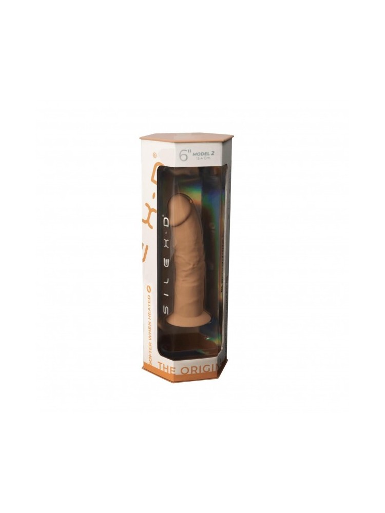Silikonowe Dildo 15Cm Model 2 6" Carmel Silexd