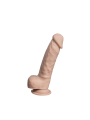 Dildo Z Przyssawką 21 Cm Real Skin Model 1 8" Flesh Silexd