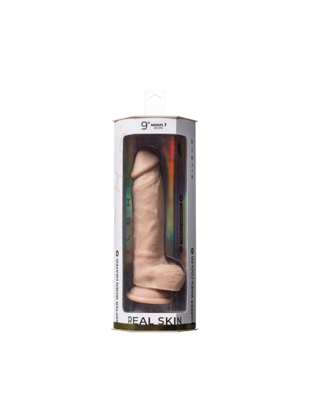 Dildo Z Przyssawką 22,9 Cm Real Skin Model 1 9" Flesh Silexd
