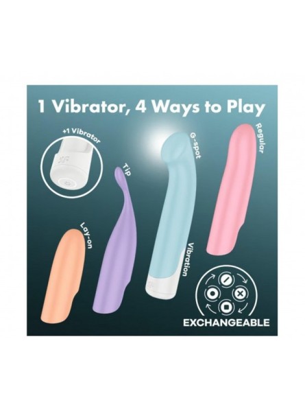 Wibrator Z Wymiennymi Nakładkami Playful Four Satisfyer