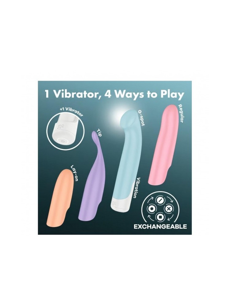Wibrator Z Wymiennymi Nakładkami Playful Four Satisfyer
