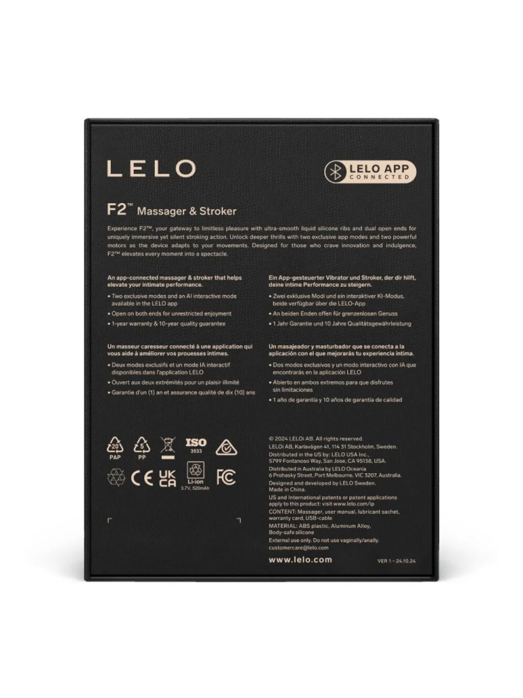 Trenażer Masturbator Sterowany Aplikacją F2S™ Red Lelo