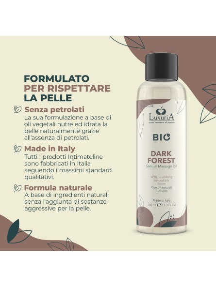 Olejek Do Masażu Luxuria Bio Oil Dark Forest 100 Ml IntimateLine