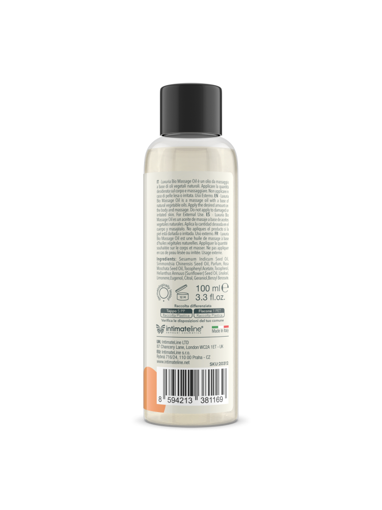 Olejek Do Masażu Luxuria Bio Oil Exotic Island 100 Ml IntimateLine