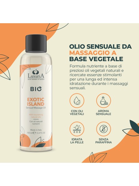 Olejek Do Masażu Luxuria Bio Oil Exotic Island 100 Ml IntimateLine