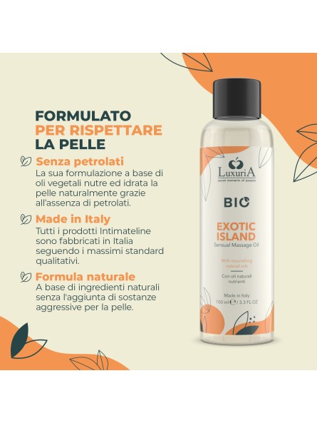 Olejek Do Masażu Luxuria Bio Oil Exotic Island 100 Ml IntimateLine