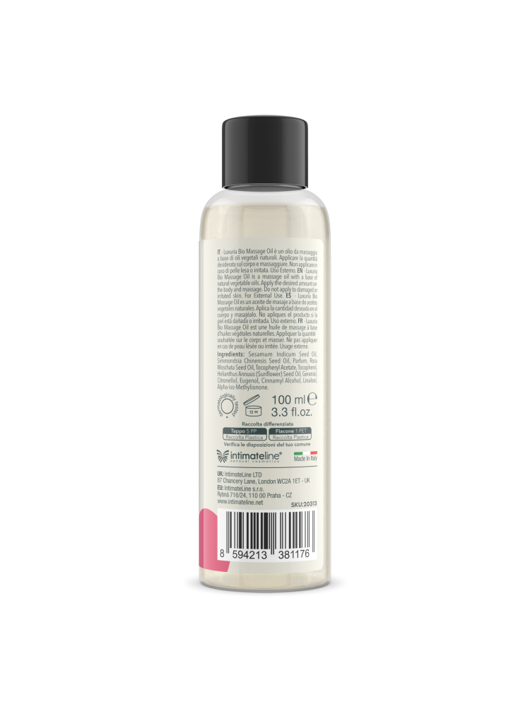Olejek Do Masażu Luxuria Bio Oil Wild Roses 100 Ml IntimateLine