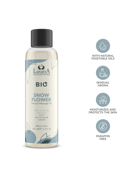 Olejek Do Masażu Luxuria Bio Oil Snow Flower 100 Ml IntimateLine