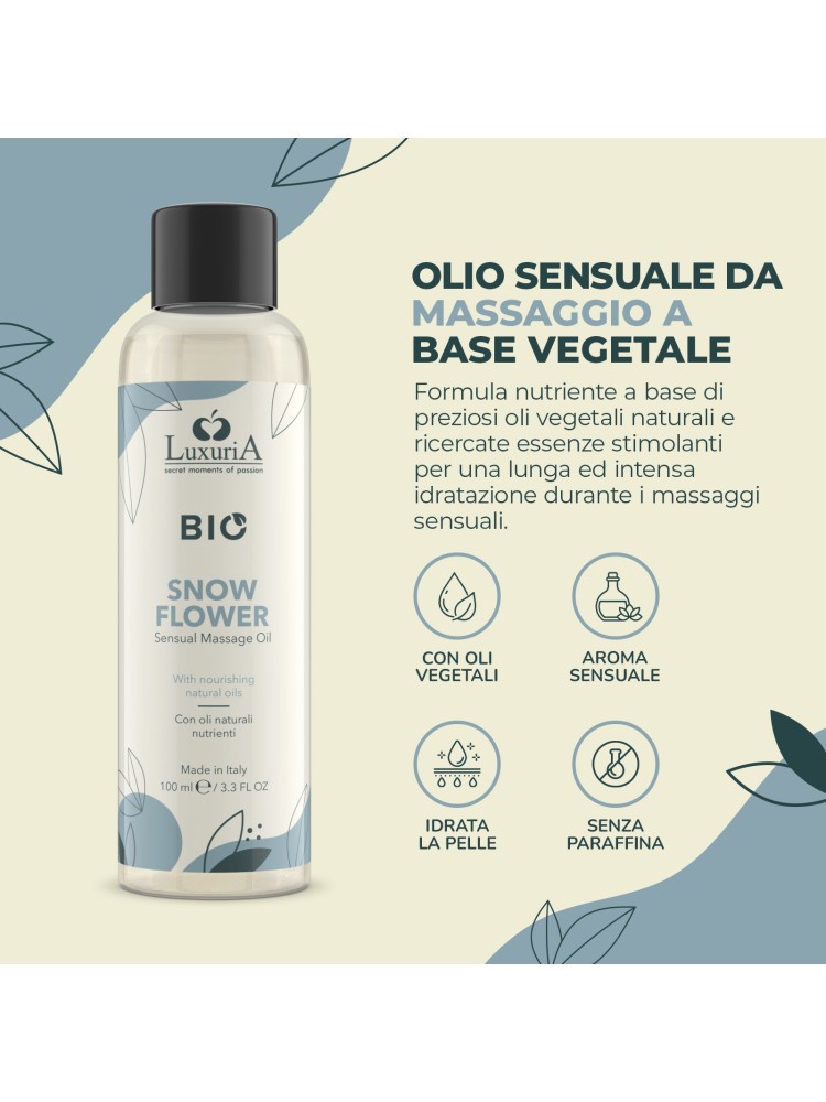 Olejek Do Masażu Luxuria Bio Oil Snow Flower 100 Ml IntimateLine